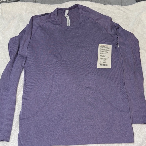 lululemon athletica Purple Long Sleeve Top Run Swiftly Tech - Picture 1 of 7